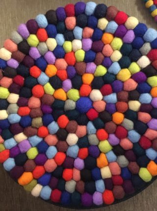 Mini-Woolball Untersetzer